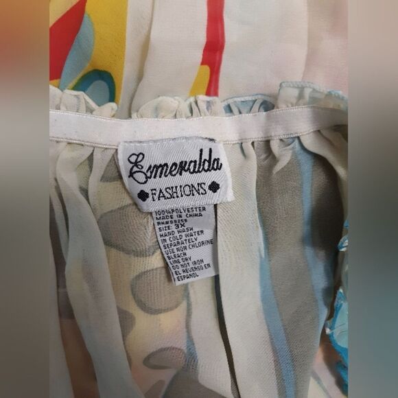 Esmeralda Fashions asymmetrical blouse/ mini dress - Picture 4 of 5